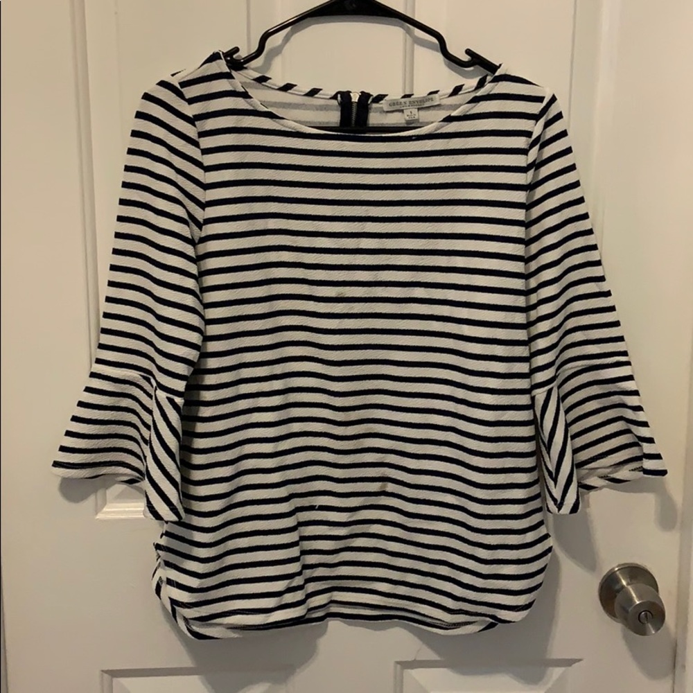 Flare Out Sleeve Blouse